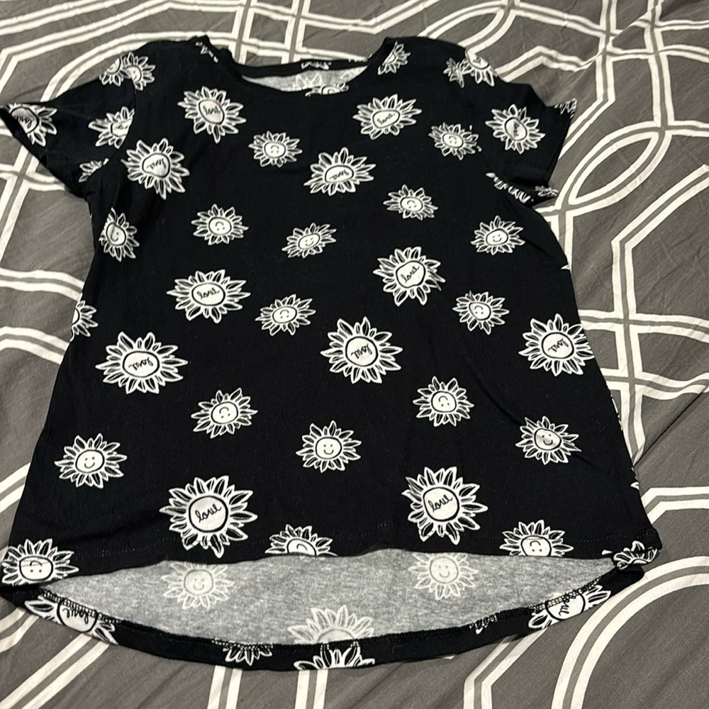 Old Navy sunflower t-shirt kids XL 14-16